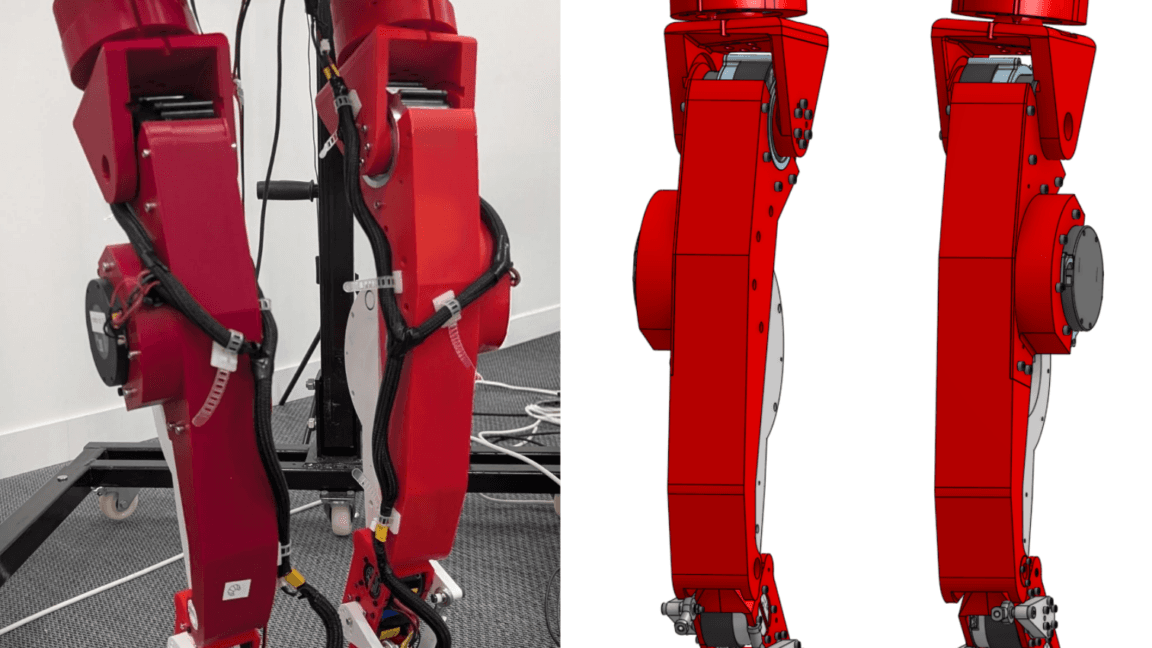 News image for 3D-printable humanoid legs let robotics experiments run wild